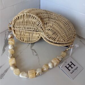 Haute Hippie Wicker Sea Shell Purse
